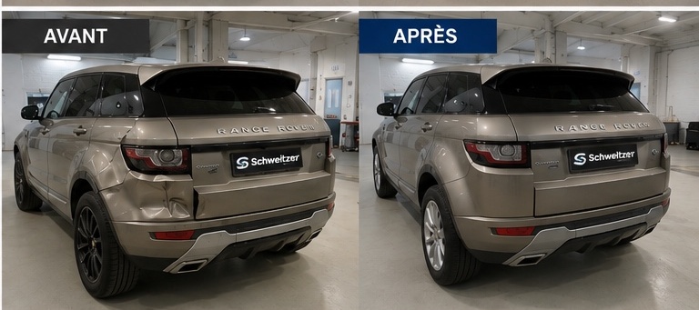 Smart Repair — avant et après réparation